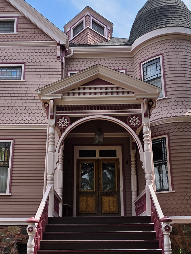 Before house repainting